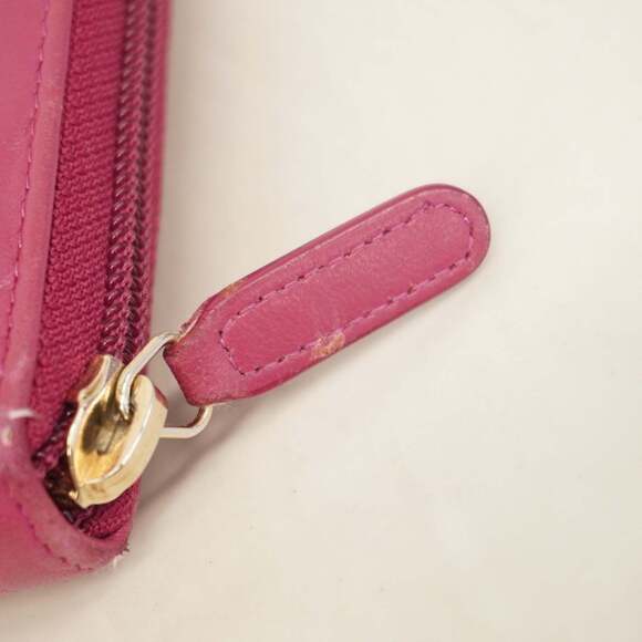 Chanel long wallet, Camellia design, lambskin, pink champagne, women's. - Picture 10 of 15